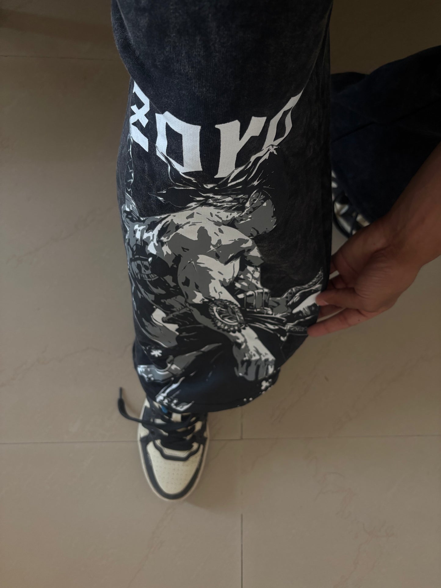 RONIN shadow wash loose fit pants