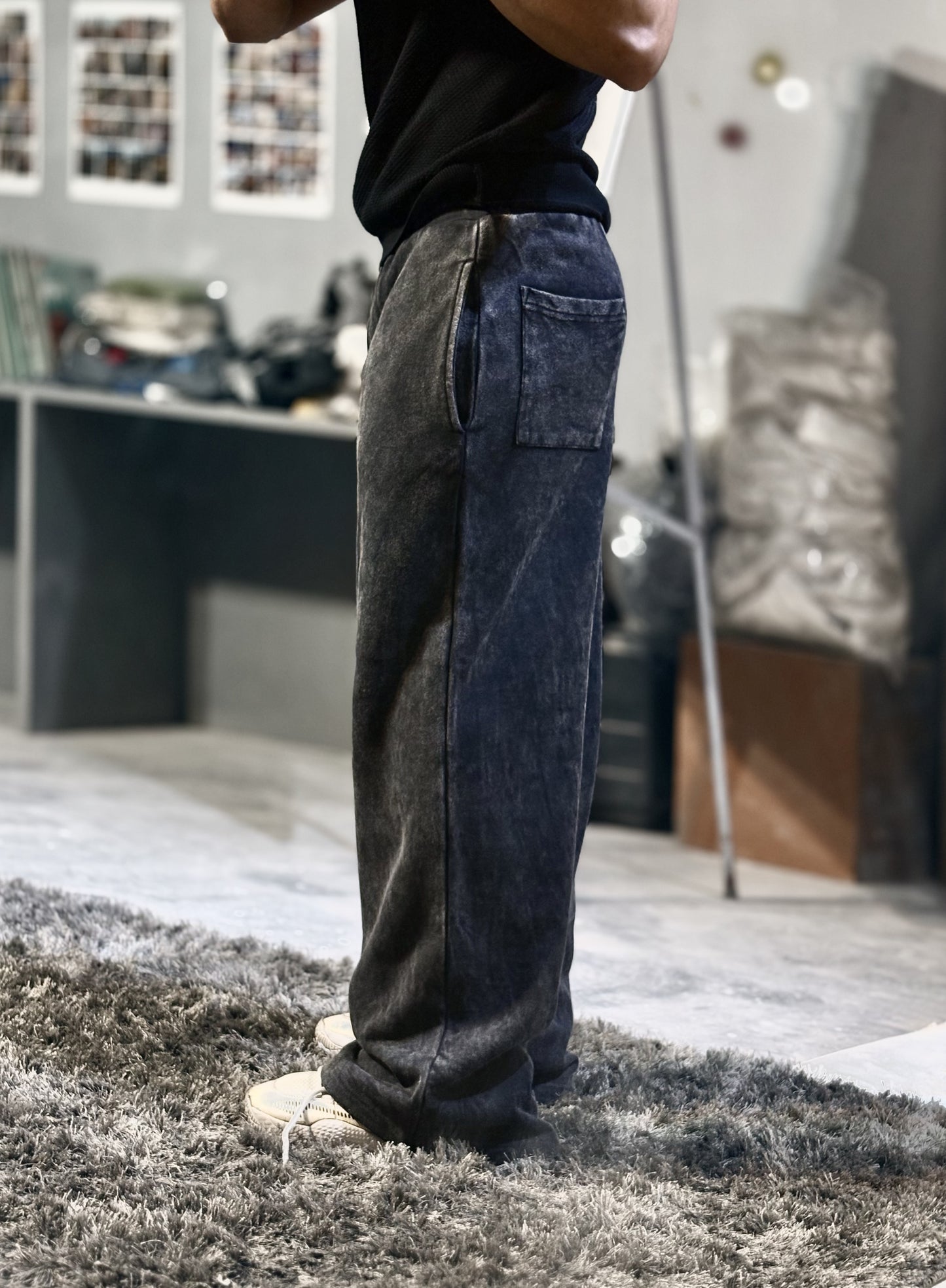 shadow wash loose fit pants